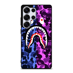 BAPE SHARK LOGO BLUE VIOLET Samsung Galaxy S25 Ultra Case