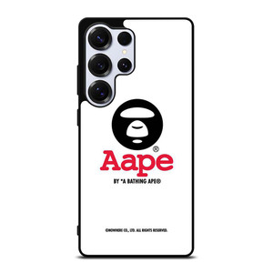 BAPE WHITE LOGO Samsung Galaxy S25 Ultra Case