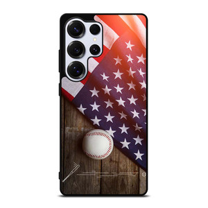 BASEBALL BALL AND FLAG Samsung Galaxy S25 Ultra Case