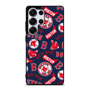 BOSTON RED SOX BASEBALL PATTERN Samsung Galaxy S25 Ultra Case