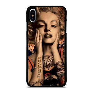 MARILYN MONROE TATTOO FAN ART iPhone XS Max Case MARILYN MONROE TATTOO FAN ART iPhone XS Max Case