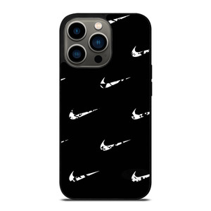 BLACK NIKE LOGO PATTERN iPhone 13 Pro Case BLACK NIKE LOGO PATTERN iPhone 13 Pro Case