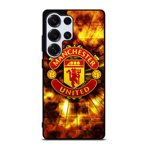 MANCHESTER UNITED FOOTBALL CLUB ON FIRE Samsung Galaxy S25 Ultra Case