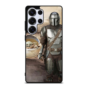 MANDALORIAN AND BABY YODA SHIP Samsung Galaxy S25 Ultra Case MANDALORIAN AND BABY YODA SHIP Samsung Galaxy S25 Ultra Case