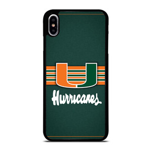 MIAMI HURRICANES LOGO iPhone XS Max Case MIAMI HURRICANES LOGO iPhone XS Max Case