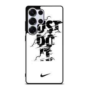 NIKE LOGO JUST DO IT GLITCH BLACK Samsung Galaxy S25 Ultra Case
