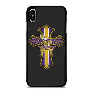MINNESOTA VIKINGS LOGO CROSS iPhone XS Max Case MINNESOTA VIKINGS LOGO CROSS iPhone XS Max Case