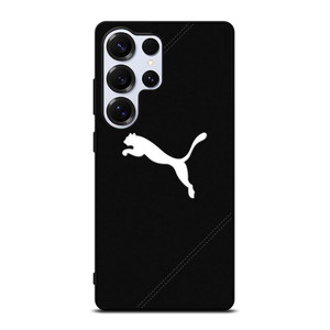 PUMA LOGO BLACK LEATHER Samsung Galaxy S25 Ultra Case