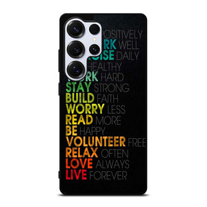 QUOTE INSPIRATIONAL THINK POSITIVELY Samsung Galaxy S25 Ultra Case QUOTE INSPIRATIONAL THINK POSITIVELY Samsung Galaxy S25 Ultra Case