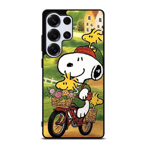 SNOOPY THE PEANUTS BICYCLE Samsung Galaxy S25 Ultra Case