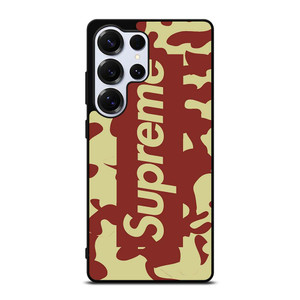SUPREME RED CREAM LOGO Samsung Galaxy S25 Ultra Case