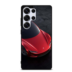 TESLA RED ELECTRIC CAR Samsung Galaxy S25 Ultra Case