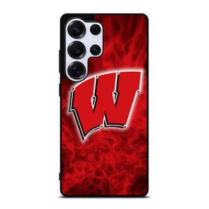 WISCONSIN BADGER LOGO Samsung Galaxy S25 Ultra Case WISCONSIN BADGER LOGO Samsung Galaxy S25 Ultra Case