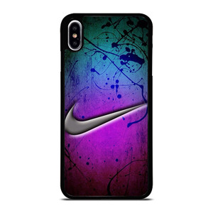 NIKE LOGO GREEN VIOLET iPhone XS Max Case NIKE LOGO GREEN VIOLET iPhone XS Max Case