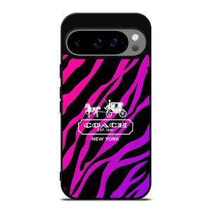 COACH NEW YORK BLACK VIOLET Google Pixel 9 Pro XL Case