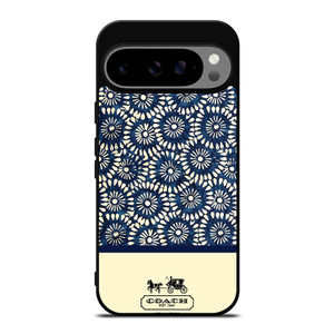 COACH NEW YORK BLUE FLORAL BATIK Google Pixel 9 Pro XL Case