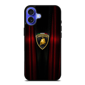 LAMBORGHINI RED CARBON iPhone 16 Case LAMBORGHINI RED CARBON iPhone 16 Case