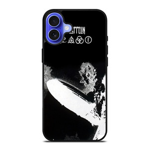 LED ZEPPELIN BLACK WHITE LOGO iPhone 16 Case