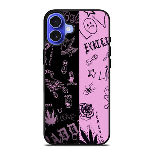 LIL PEEP TATTOO COLLAGE iPhone 16 Case LIL PEEP TATTOO COLLAGE iPhone 16 Case