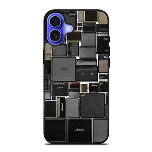 MARSHALL AMPLIFIER COLLAGE iPhone 16 Case MARSHALL AMPLIFIER COLLAGE iPhone 16 Case