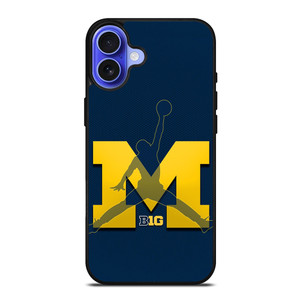 MICHIGAN WOLVERINES AIR JORDAN iPhone 16 Case MICHIGAN WOLVERINES AIR JORDAN iPhone 16 Case