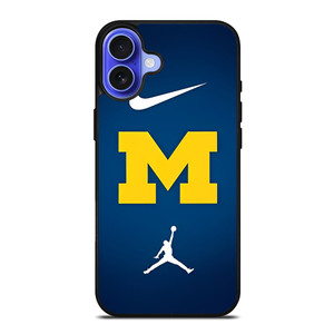 MICHIGAN WOLVERINES NIKE JORDAN iPhone 16 Case MICHIGAN WOLVERINES NIKE JORDAN iPhone 16 Case