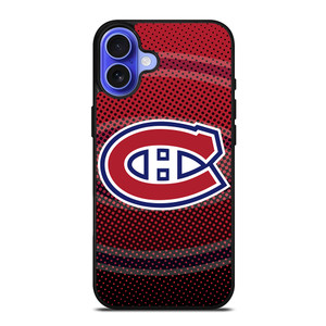 MONTREAL CANADIENS HALFTONE LOGO iPhone 16 Case