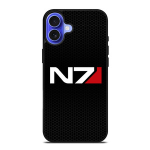 N7 MASS EFFECT METAL LOGO iPhone 16 Case