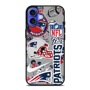 NEW ENGLAND PATRIOTS NFL STICKER BOMB iPhone 16 Case