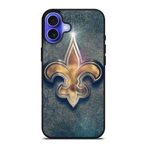 NEW ORLEANS SAINTS GLOW iPhone 16 Case NEW ORLEANS SAINTS GLOW iPhone 16 Case