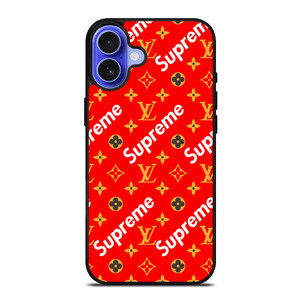 NEW SUPREME RED GOLD PATTERN iPhone 16 Case NEW SUPREME RED GOLD PATTERN iPhone 16 Case