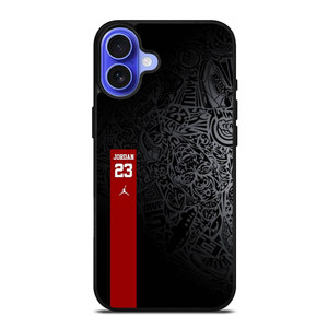 NIKE AIR JORDAN JUMPMAN SCRIBBLE iPhone 16 Case NIKE AIR JORDAN JUMPMAN SCRIBBLE iPhone 16 Case