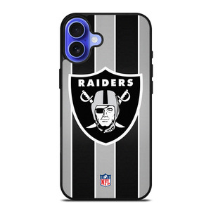 OAKLAND RAIDERS STRIPE LOGO iPhone 16 Case OAKLAND RAIDERS STRIPE LOGO iPhone 16 Case