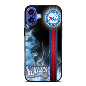 PHILADELPHIA 76ERS NBA FIRE iPhone 16 Case