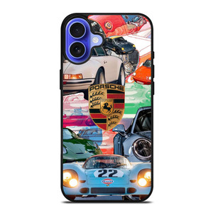 PORSCHE COLLAGE POSTER iPhone 16 Case PORSCHE COLLAGE POSTER iPhone 16 Case
