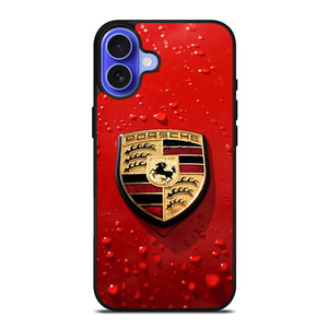 PORSCHE RED EMBLEM iPhone 16 Case PORSCHE RED EMBLEM iPhone 16 Case