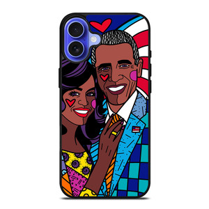 ROMERO BRITTO BARACK OBAMA iPhone 16 Case ROMERO BRITTO BARACK OBAMA iPhone 16 Case