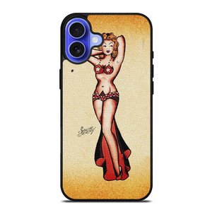 SAILOR JERRY BIKINI GIRL TATTOO iPhone 16 Case SAILOR JERRY BIKINI GIRL TATTOO iPhone 16 Case