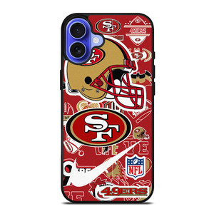 SAN FRANCISCO 49ERS NFL STICKER BOMB iPhone 16 Case SAN FRANCISCO 49ERS NFL STICKER BOMB iPhone 16 Case
