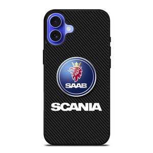 SCANIA TRUCK SAAB CARBON LOGO iPhone 16 Case SCANIA TRUCK SAAB CARBON LOGO iPhone 16 Case