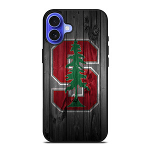 STANFORD CARDINAL WOODEN LOGO iPhone 16 Case