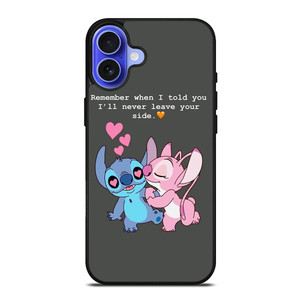 STITCH AND GIRLFRIEND LOVE QUOTE iPhone 16 Case
