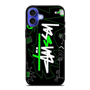 STUSSY ARTWORK LOGO iPhone 16 Case STUSSY ARTWORK LOGO iPhone 16 Case