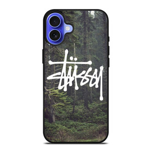 STUSSY SPOOKY FOREST LOGO iPhone 16 Case