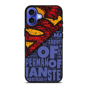 SUPERMAN LOGO ART WALL iPhone 16 Case SUPERMAN LOGO ART WALL iPhone 16 Case