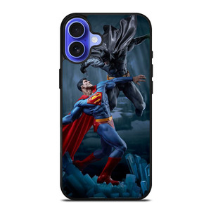 SUPERMAN VS BATMAN SUPERHERO DC iPhone 16 Case SUPERMAN VS BATMAN SUPERHERO DC iPhone 16 Case