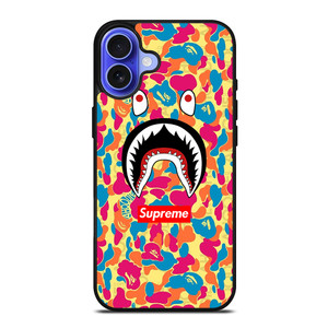 SUPREME BAPE CAMO COLOR FULL iPhone 16 Case SUPREME BAPE CAMO COLOR FULL iPhone 16 Case