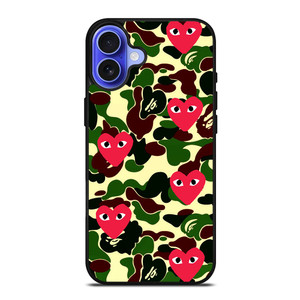 SUPREME BAPE COMME DES GARCONS iPhone 16 Case SUPREME BAPE COMME DES GARCONS iPhone 16 Case
