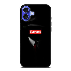 SUPREME BLACK TUXEDO iPhone 16 Case