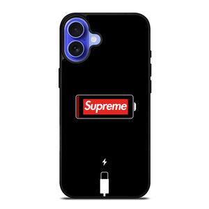 SUPREME PHONE LOW BATTERY iPhone 16 Case SUPREME PHONE LOW BATTERY iPhone 16 Case